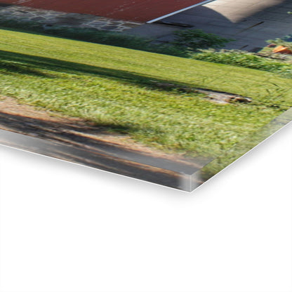 U R There Photography Mayville Road Red Rustic Farmhouse Acrylic Wall Print