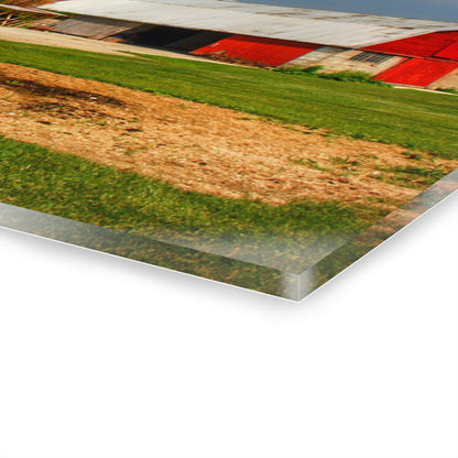 U R There Photography Marlette Red IV Rustic Farmhouse Acrylic Wall Print