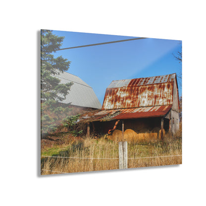 U R There Photography Dodge Road Hay Barn II Rustic Farmhouse Acrylic Wall Print