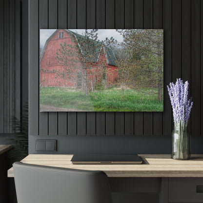 U R There Photography Hickory Ridge Red II Rustic Farmhouse Acrylic Wall Print