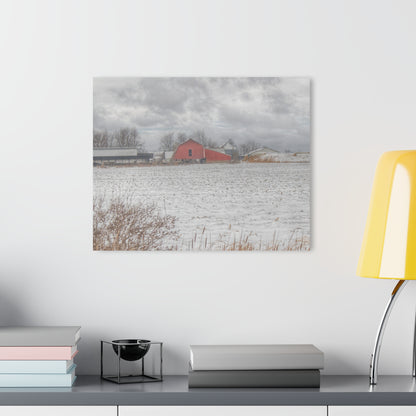 U R There Photography Maple Valley Road Red II Rustic Farmhouse Acrylic Wall Print