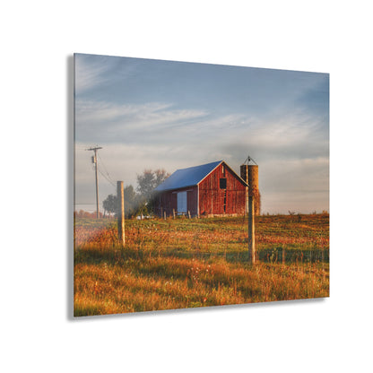 U R There Photography North Lake Pleasant Little Red II Rustic Farmhouse Acrylic Wall Print