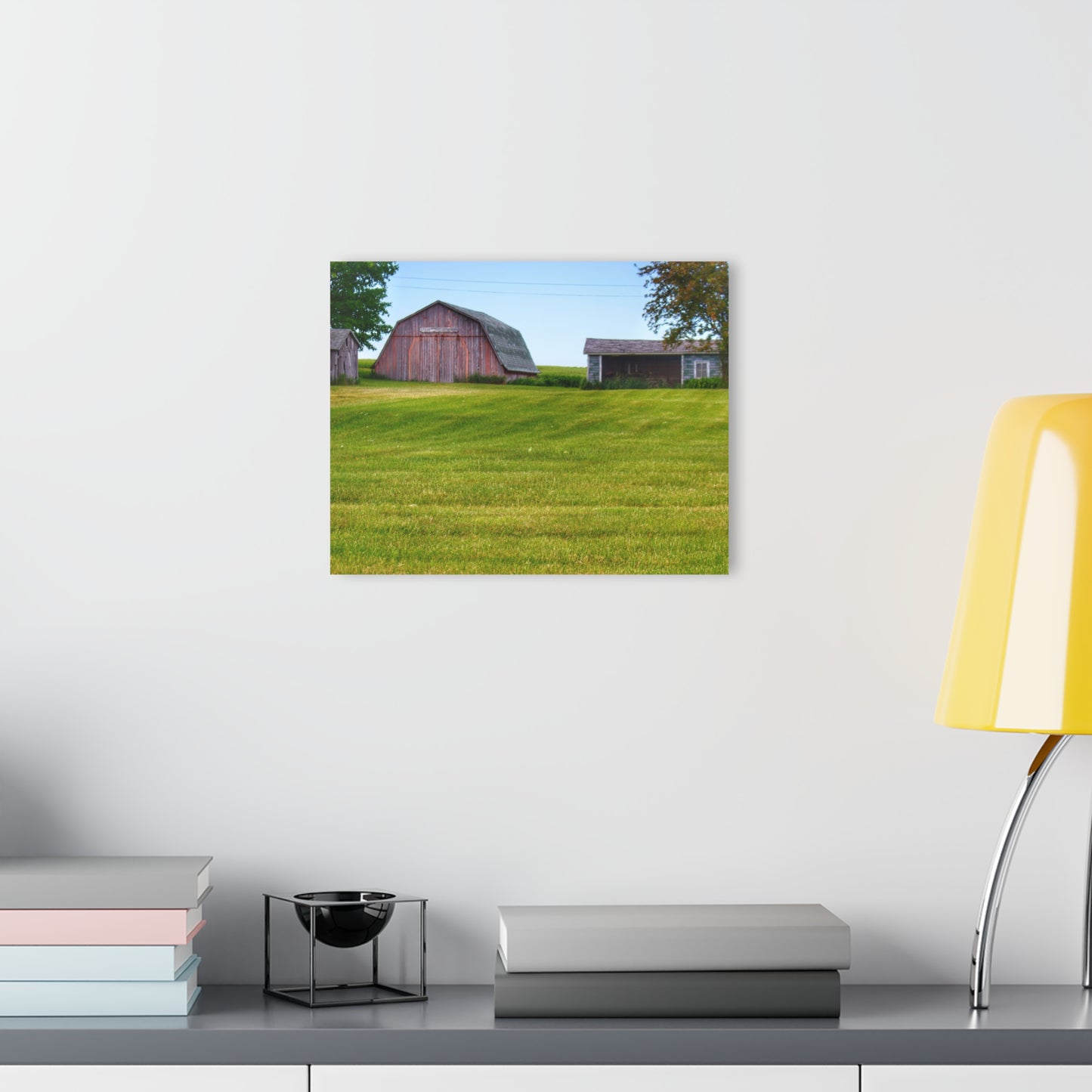 U R There Photography Cass City Elmwood Greys Rustic Farmhouse Acrylic Wall Print