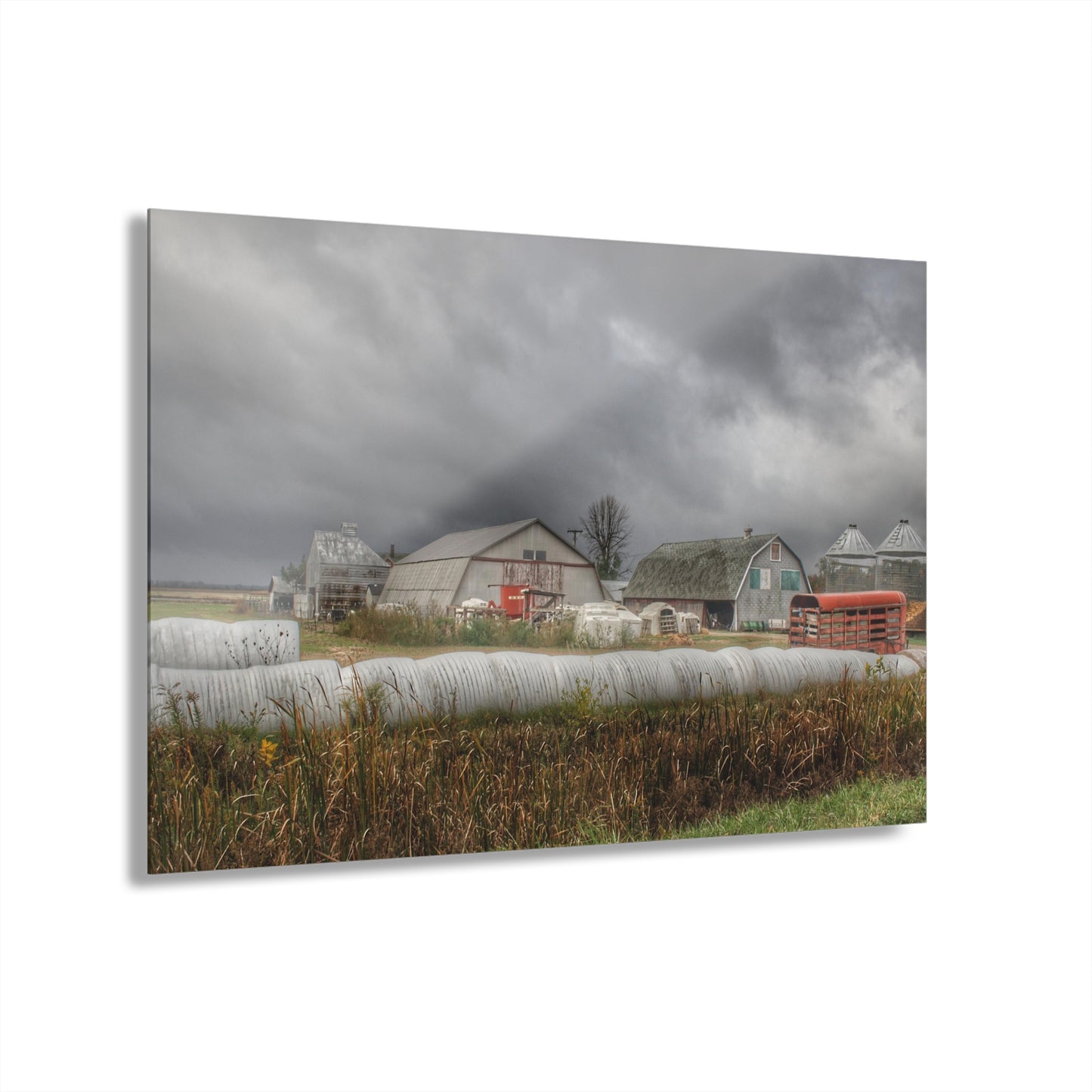 U R There Photography Waterman Road Grey I Rustic Farmhouse Acrylic Wall Print