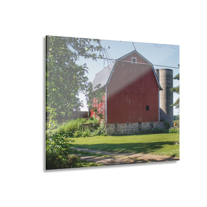 U R There Photography Mayville Road Red Rustic Farmhouse Acrylic Wall Print