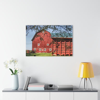 U R There Photography Gardner Road Red I Rustic Farmhouse Acrylic Wall Print