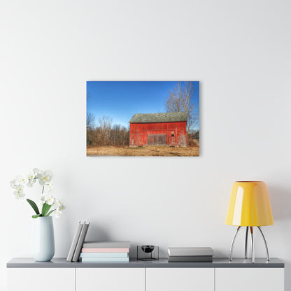 U R There Photography Vernor Road Red Rustic Farmhouse Acrylic Wall Print