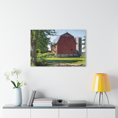 U R There Photography Mayville Road Red Rustic Farmhouse Acrylic Wall Print