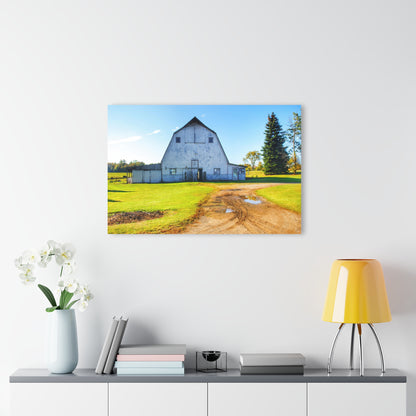 U R There Photography Yale Fremont Road Grey Rustic Farmhouse Acrylic Wall Print