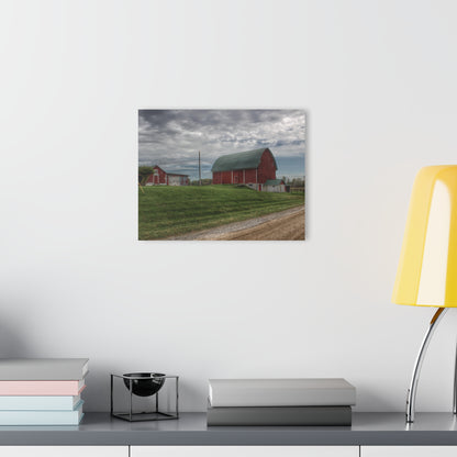 U R There Photography Elmwood Road Reds Rustic Farmhouse Acrylic Wall Print