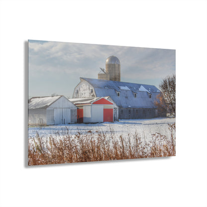U R There Photography Shoemaker Road Grey Rustic Farmhouse Acrylic Wall Print