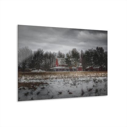 U R There Photography Across the Field in Thornville Rustic Farmhouse Acrylic Wall Print