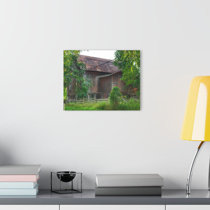 U R There Photography Oxford Rusted Red I Rustic Farmhouse Acrylic Wall Print