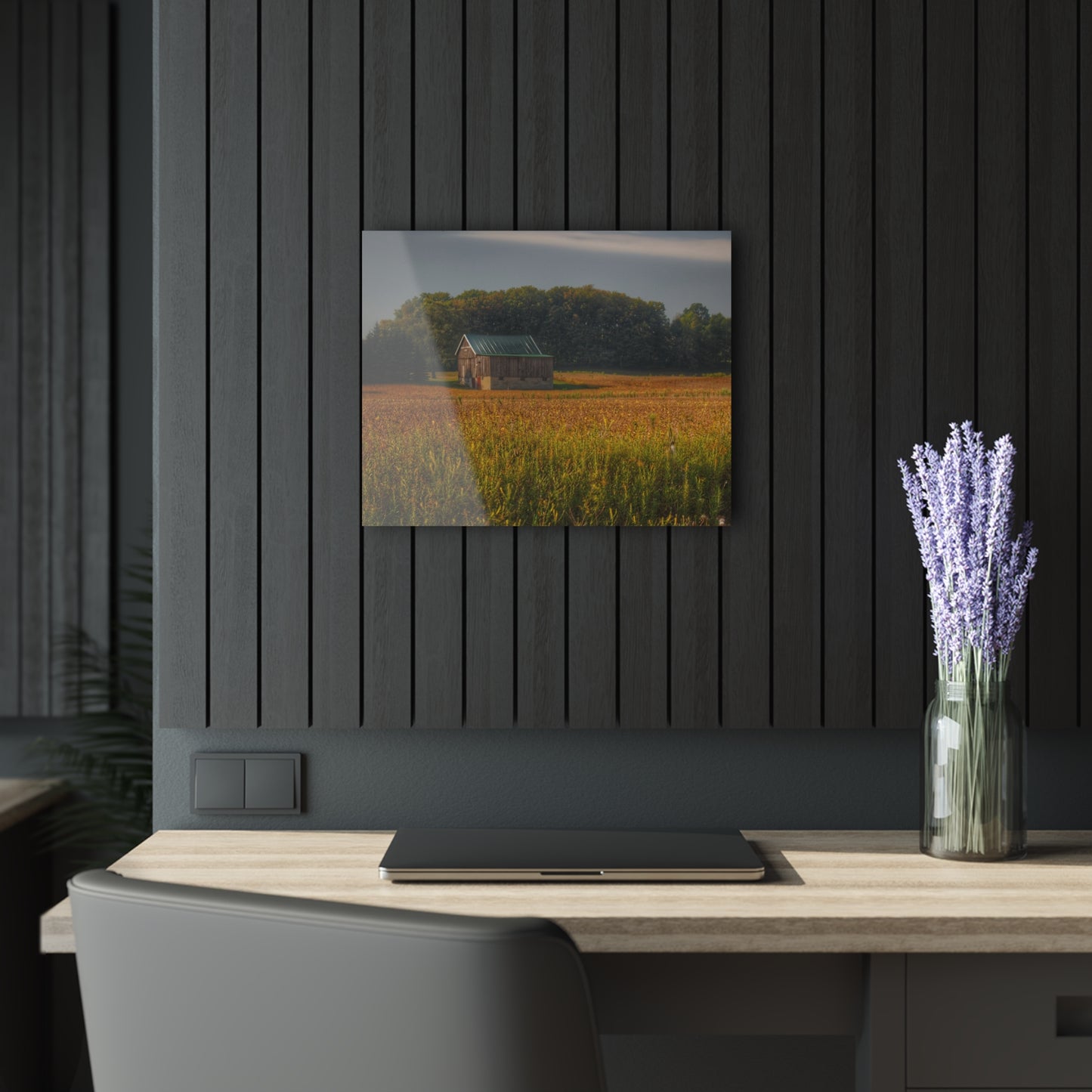 U R There Photography Snover Grey I Rustic Farmhouse Acrylic Wall Print