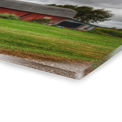 U R There Photography Country Red Rustic Farmhouse Acrylic Wall Print