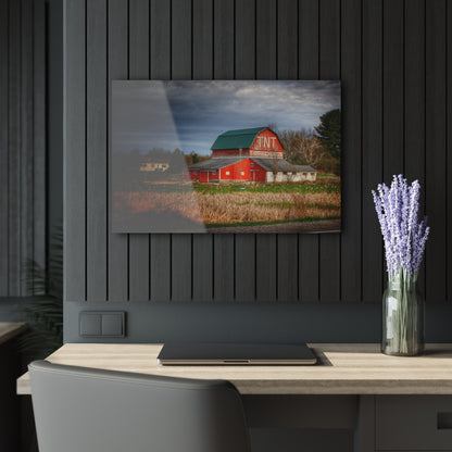 U R There Photography M-24 TnT Red I Rustic Farmhouse Acrylic Wall Print