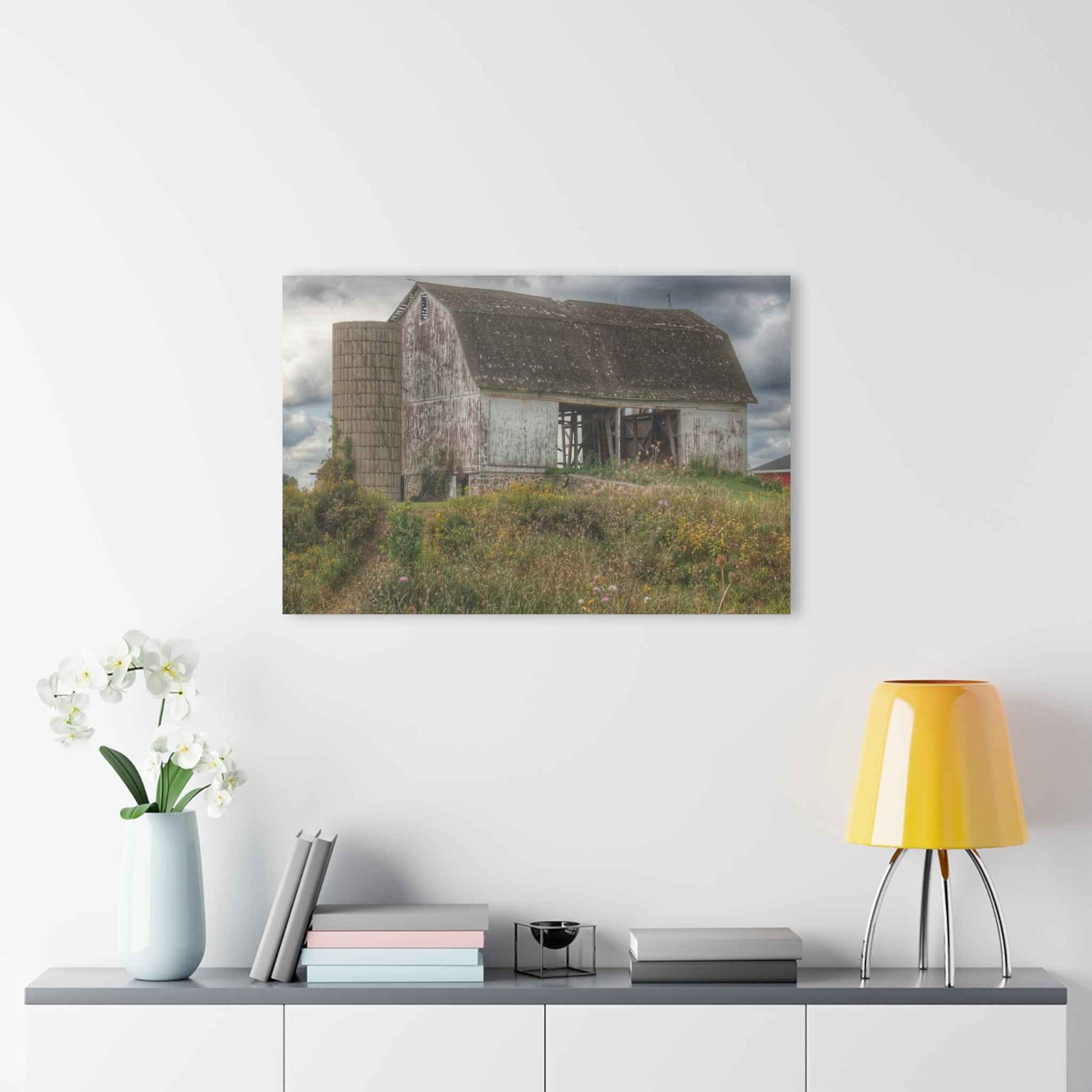 U R There Photography Castle Road White Rustic Farmhouse Acrylic Wall Print