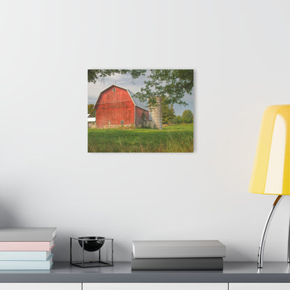 U R There Photography Crawford Road Red I Rustic Farmhouse Acrylic Wall Print