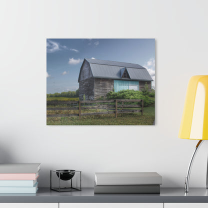U R There Photography Harris Road Grey Rustic Farmhouse Acrylic Wall Print