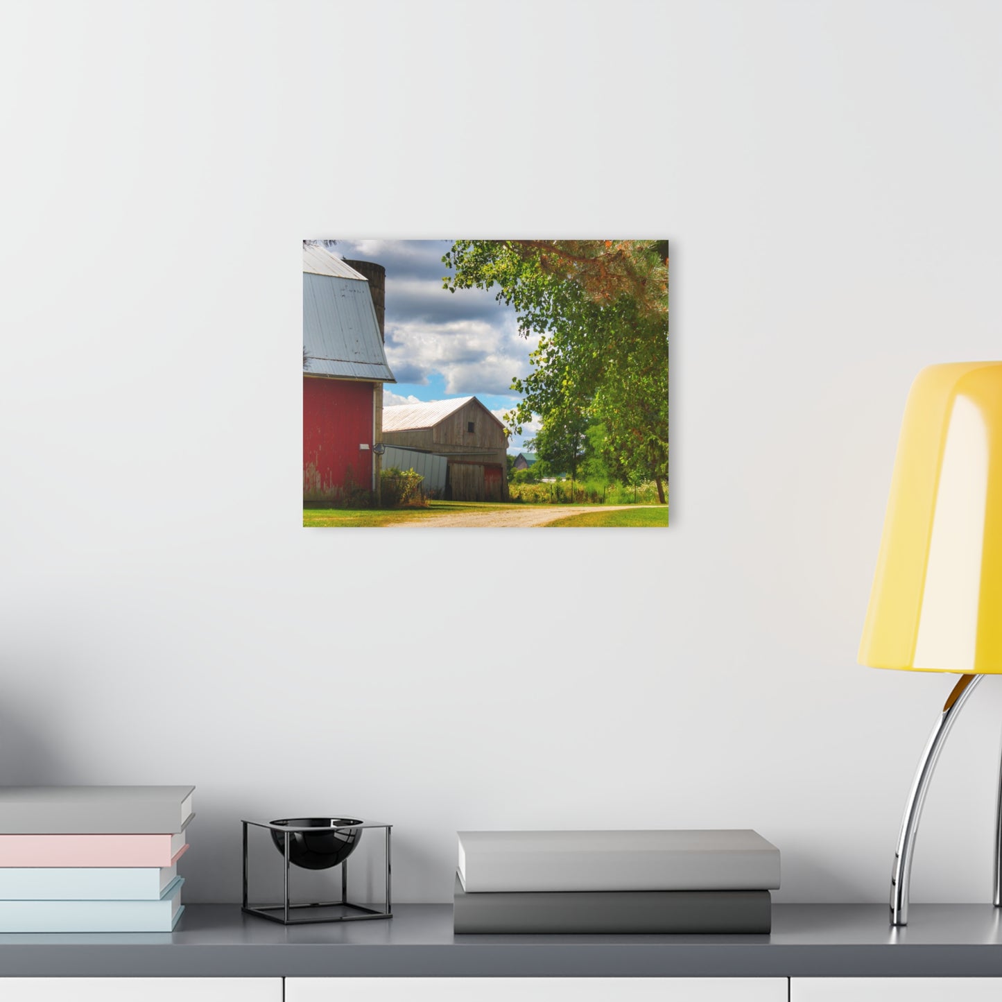 U R There Photography Hough Barn View Rustic Farmhouse Acrylic Wall Print