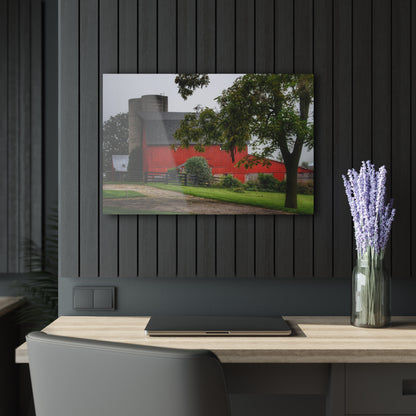 U R There Photography Five Lakes Road Red II Rustic Farmhouse Acrylic Wall Print