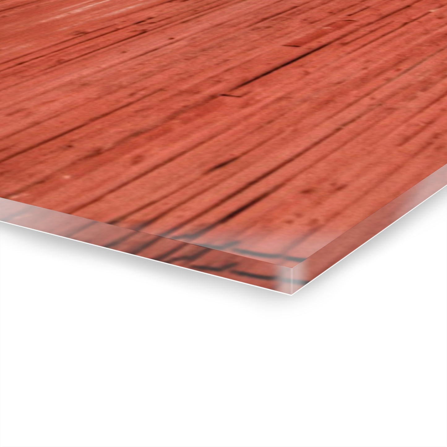 U R There Photography Fargo Road Red II Rustic Farmhouse Acrylic Wall Print