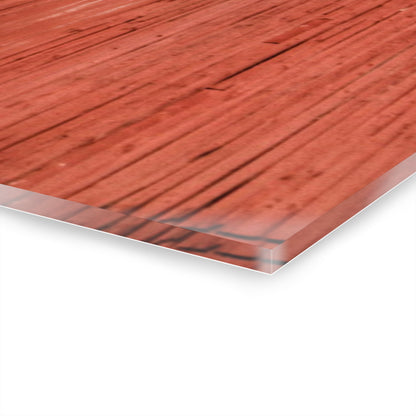 U R There Photography Fargo Road Red II Rustic Farmhouse Acrylic Wall Print