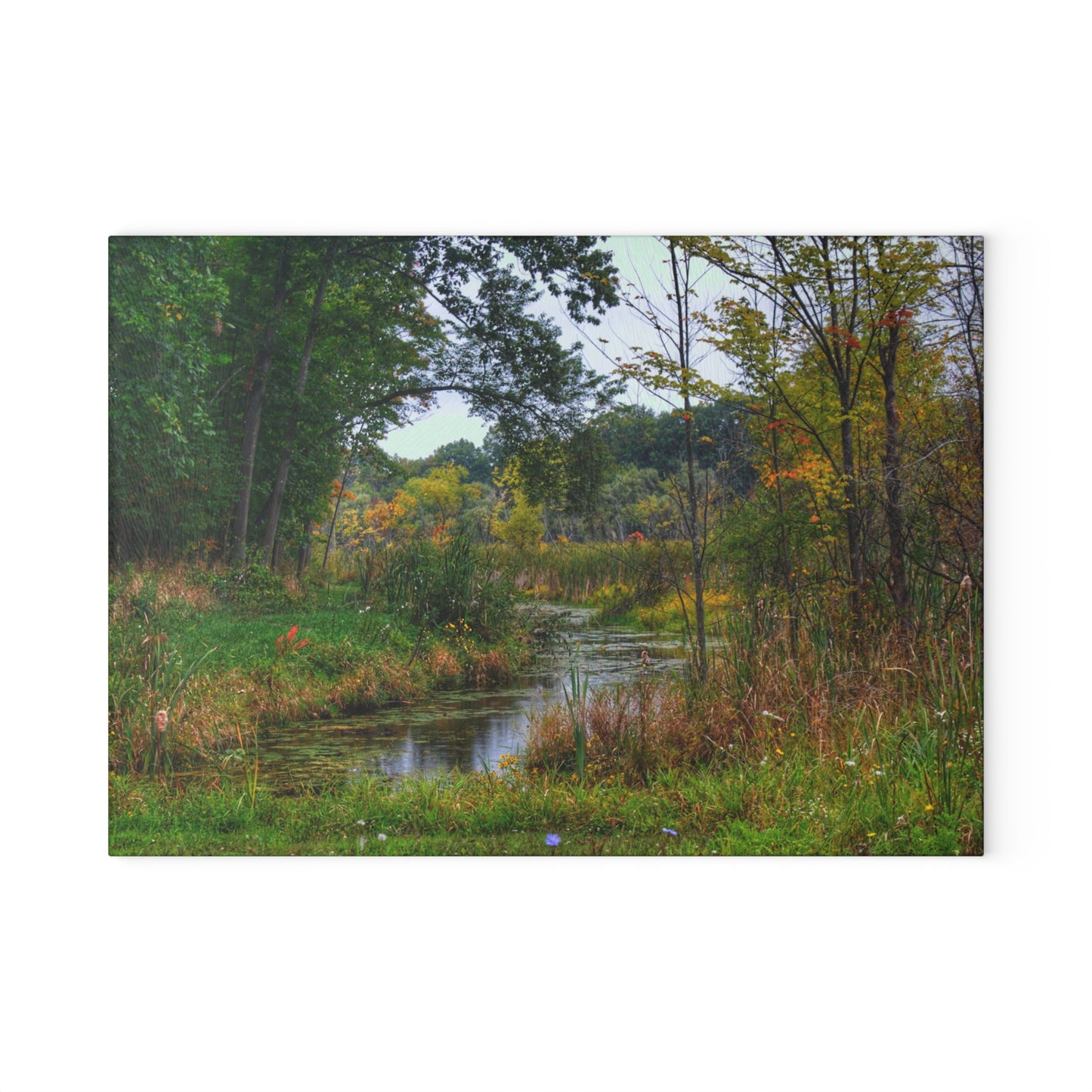 U R There Photography A River Runs Through It Rustic Farmhouse Tempered-Glass Cutting Board