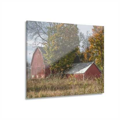 U R There Photography Bowers Road Red I Rustic Farmhouse Acrylic Wall Print