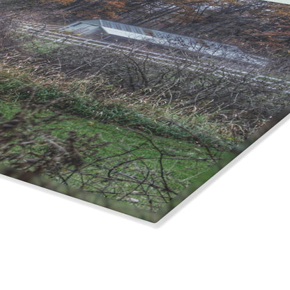 U R There Photography Shifman Road Stable Rustic Farmhouse Tempered-Glass Cutting Board