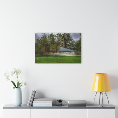 U R There Photography Grange Hall Road Whitewash Grey Rustic Farmhouse Acrylic Wall Print