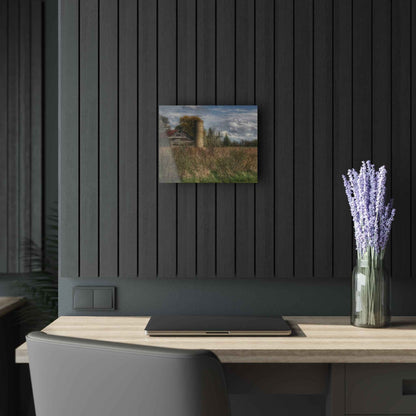 U R There Photography Old Wooden Barn and Silo Rustic Farmhouse Acrylic Wall Print