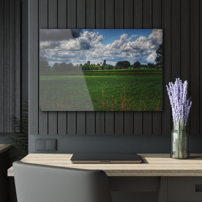 U R There Photography Farm from a Distance Rustic Farmhouse Acrylic Wall Print