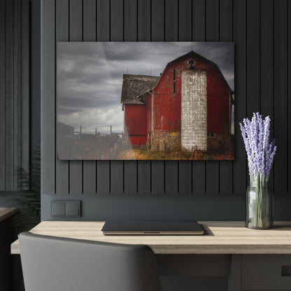 U R There Photography Hurds Corner Red III Rustic Farmhouse Acrylic Wall Print