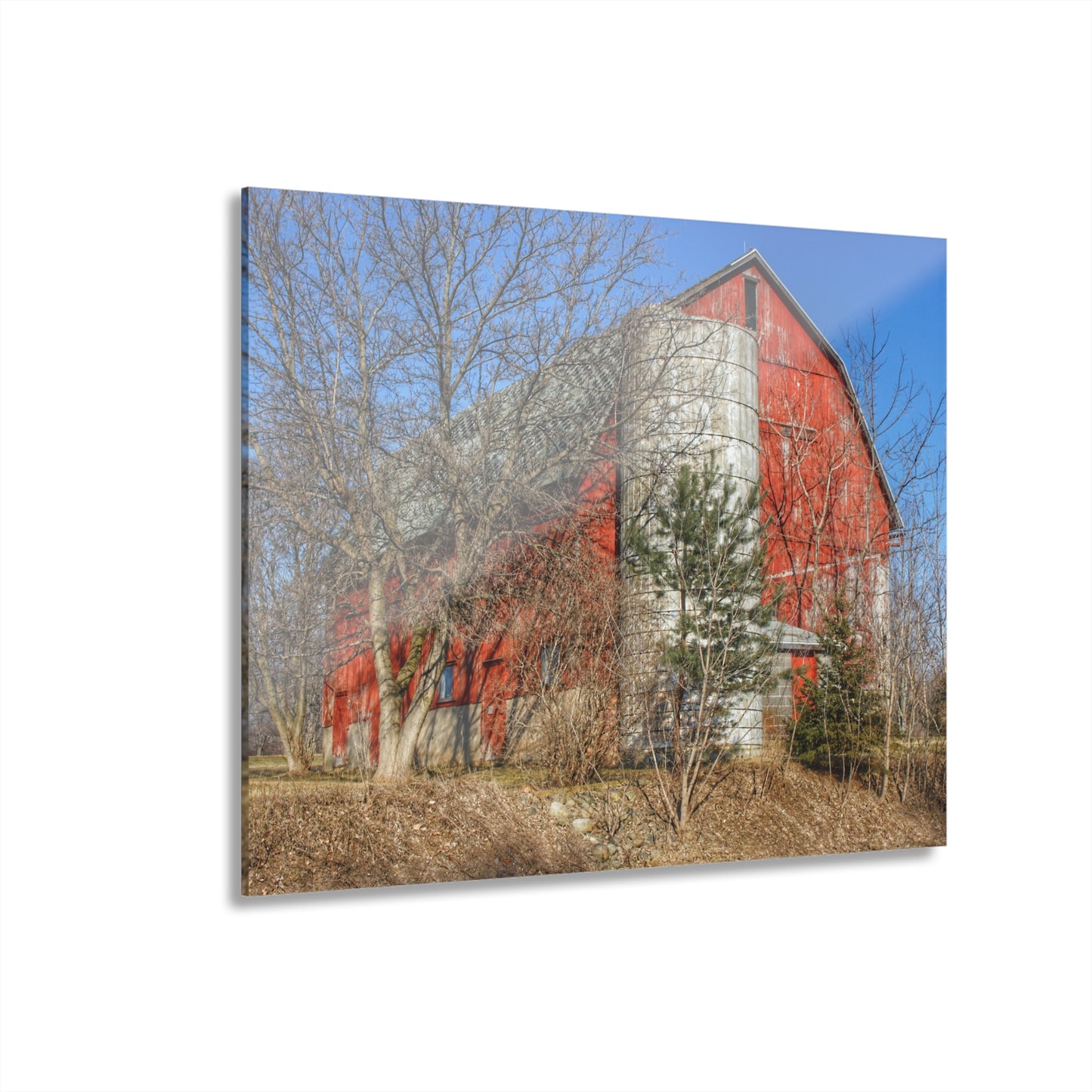 U R There Photography Van Dyke Red I Rustic Farmhouse Acrylic Wall Print