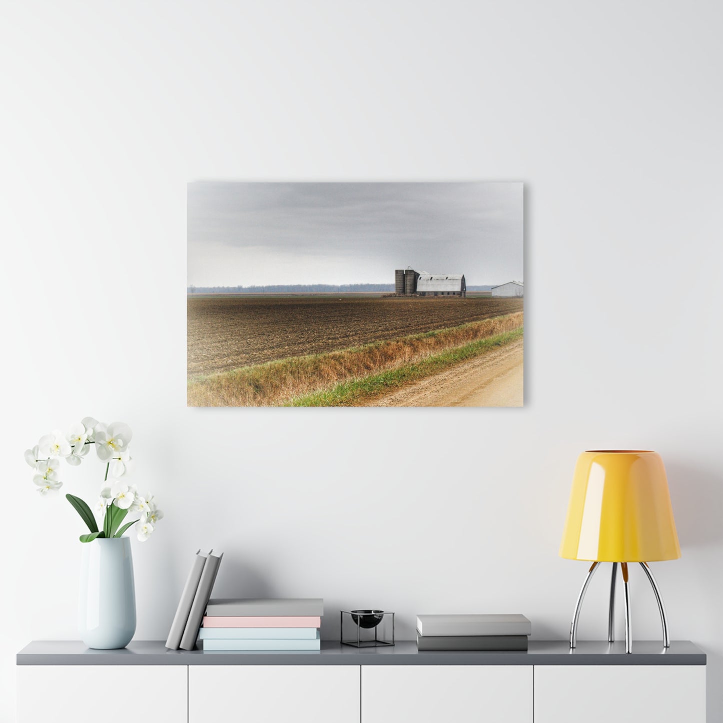 U R There Photography North Gates Road Old Grey I Rustic Farmhouse Acrylic Wall Print