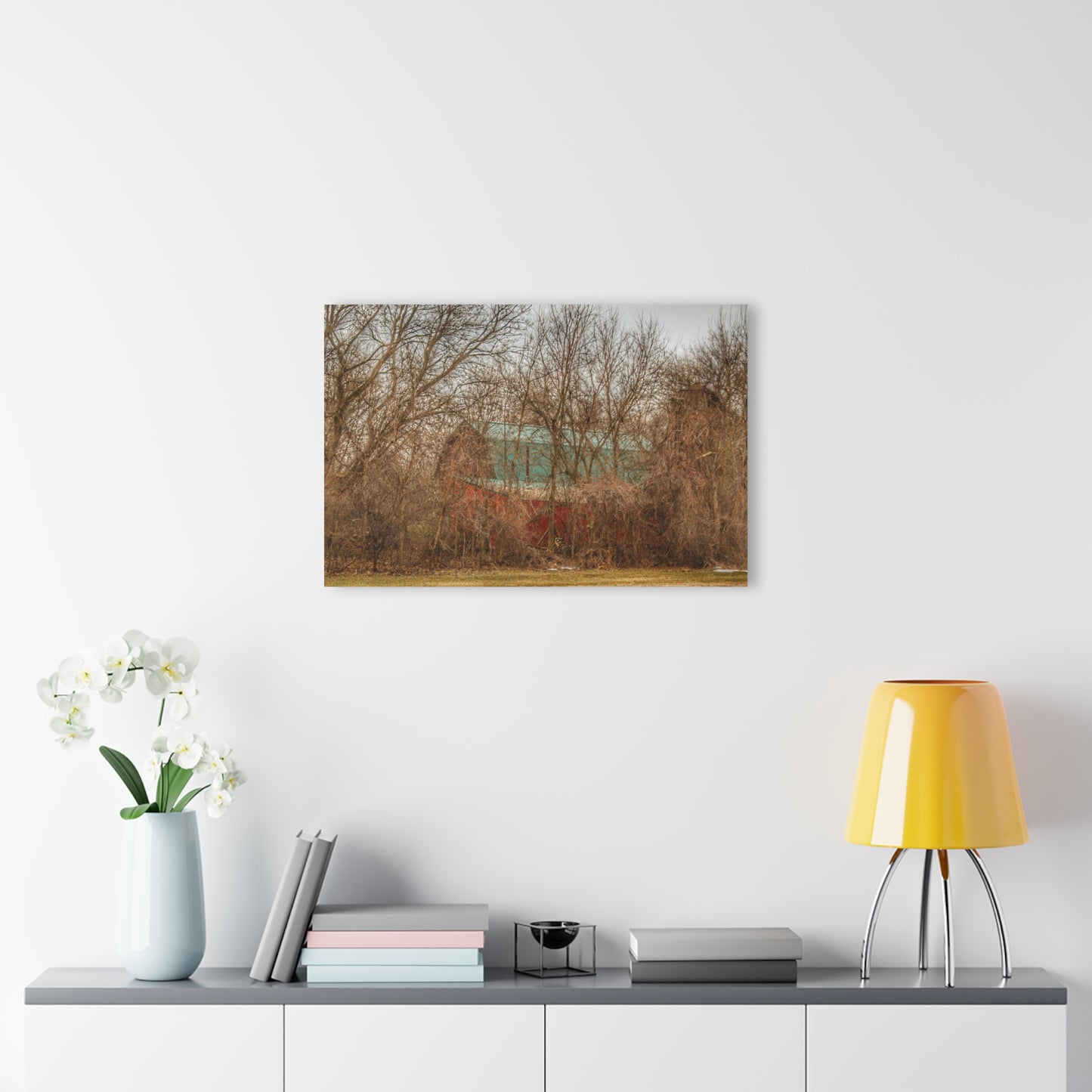U R There Photography Bray Road Hidden Barnyard Red III Rustic Farmhouse Acrylic Wall Print