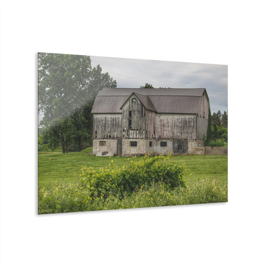 U R There Photography Dequindre Road Grey I Rustic Farmhouse Acrylic Wall Print
