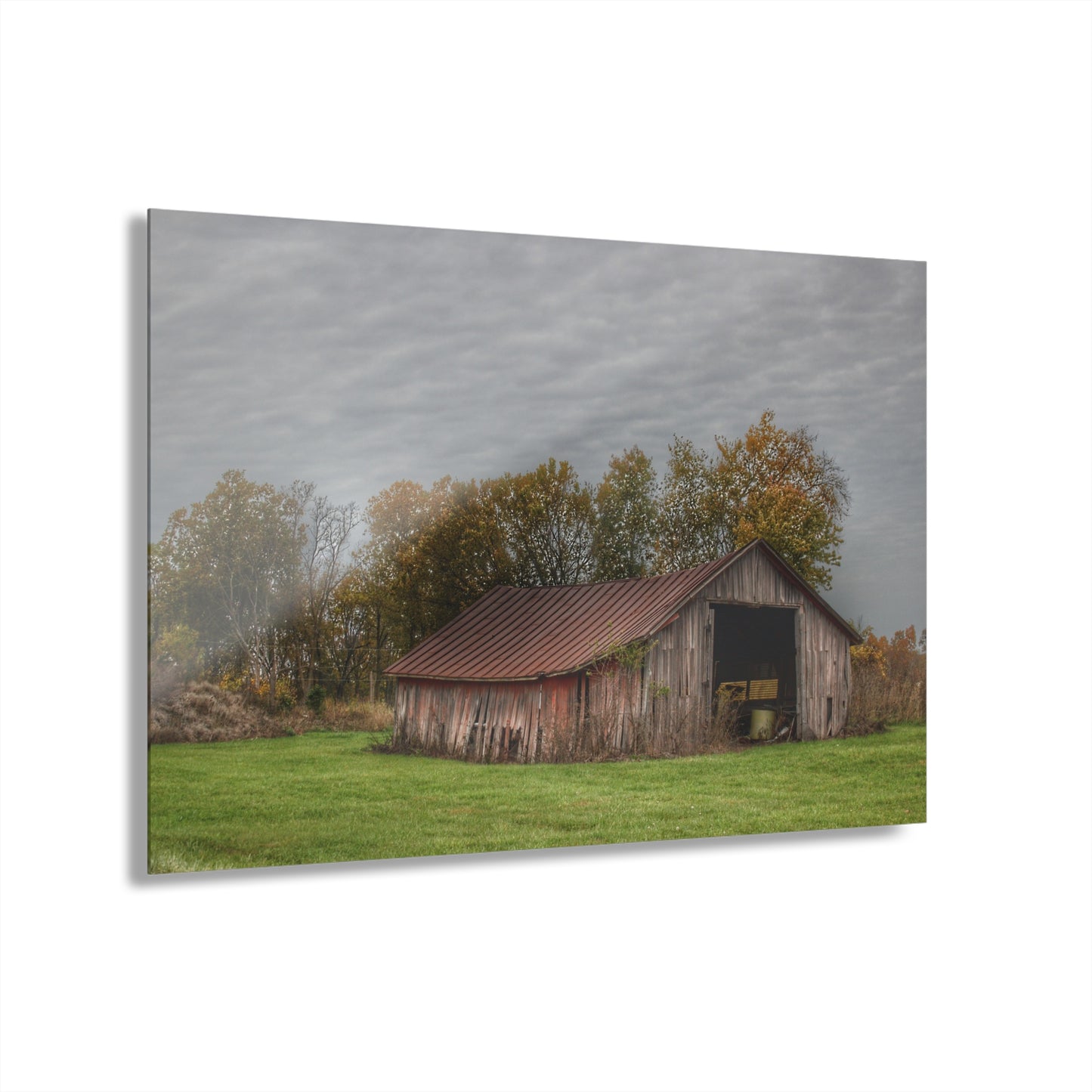 U R There Photography Stewart Road Little Grey Rustic Farmhouse Acrylic Wall Print