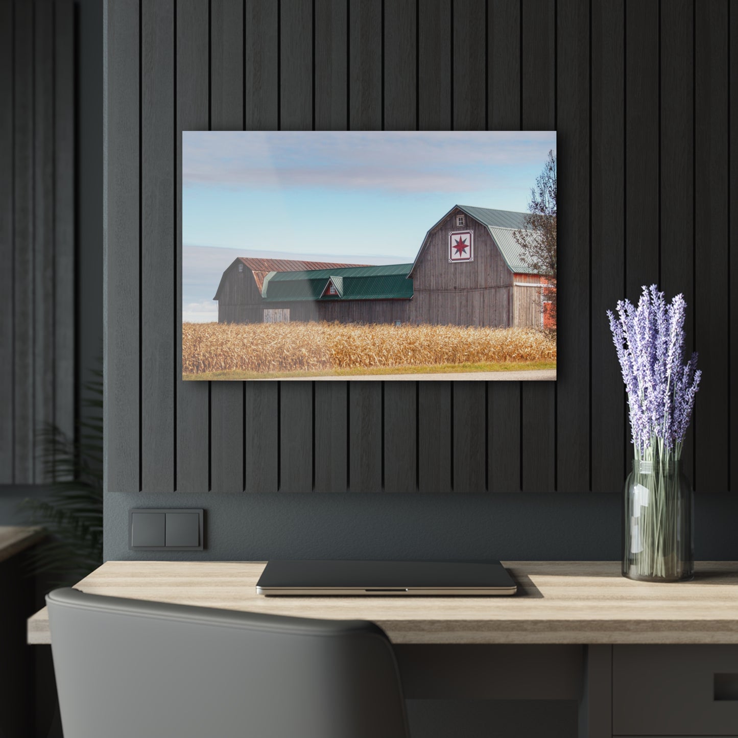 U R There Photography Frankenmuth Greys Rustic Farmhouse Acrylic Wall Print