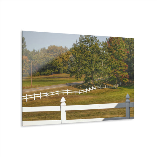U R There Photography Beyond the White Fences Rustic Farmhouse Acrylic Wall Print