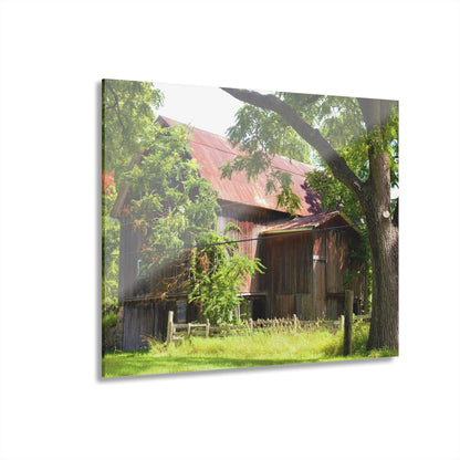 U R There Photography Oxford Rusted Red III Rustic Farmhouse Acrylic Wall Print