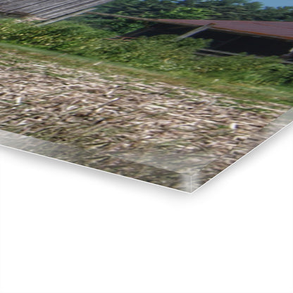 U R There Photography Millington Road Grey Rustic Farmhouse Acrylic Wall Print