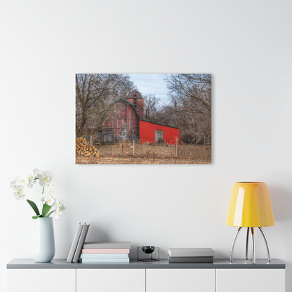 U R There Photography Bray Road Hidden Barnyard Red I Rustic Farmhouse Acrylic Wall Print
