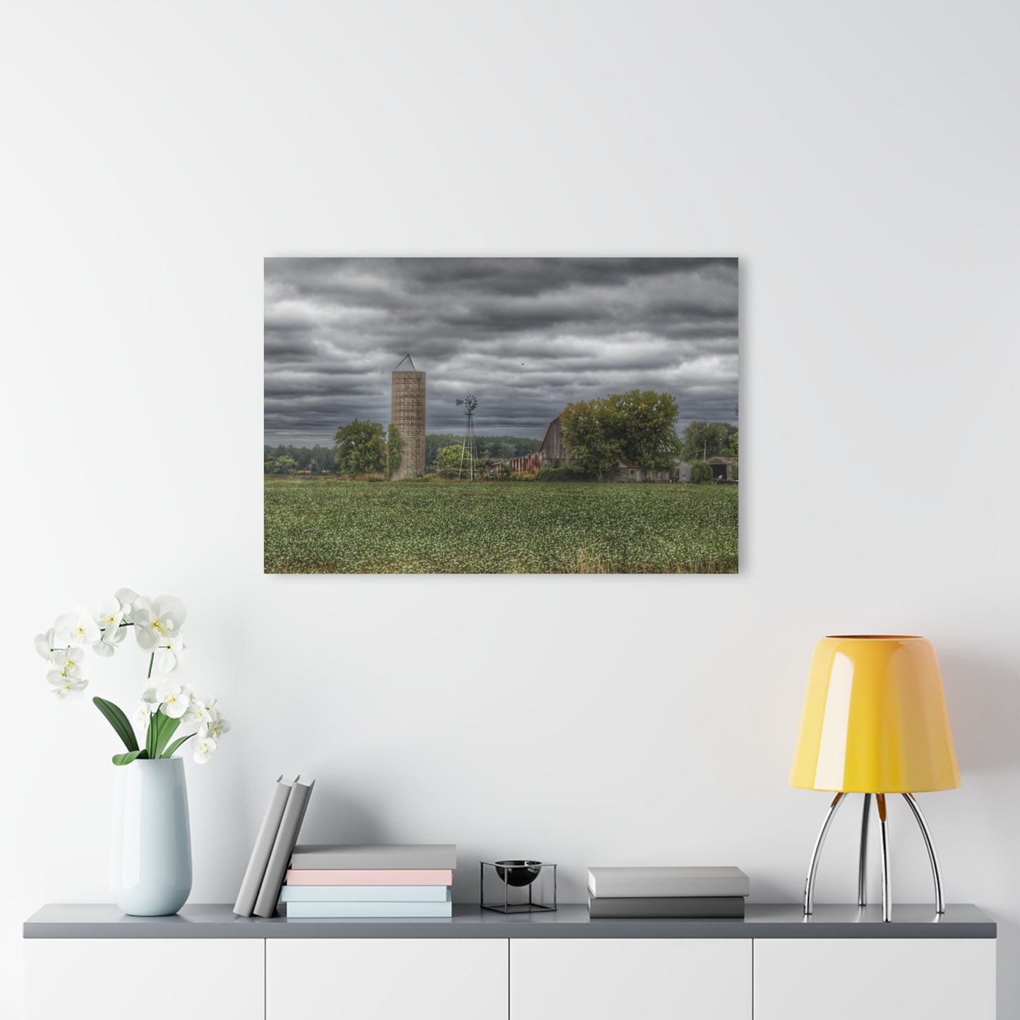 U R There Photography Rider Road Grey Rustic Farmhouse Acrylic Wall Print