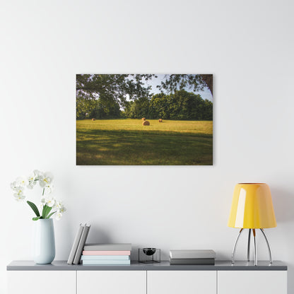 U R There Photography Summer Haybales I Rustic Farmhouse Acrylic Wall Print