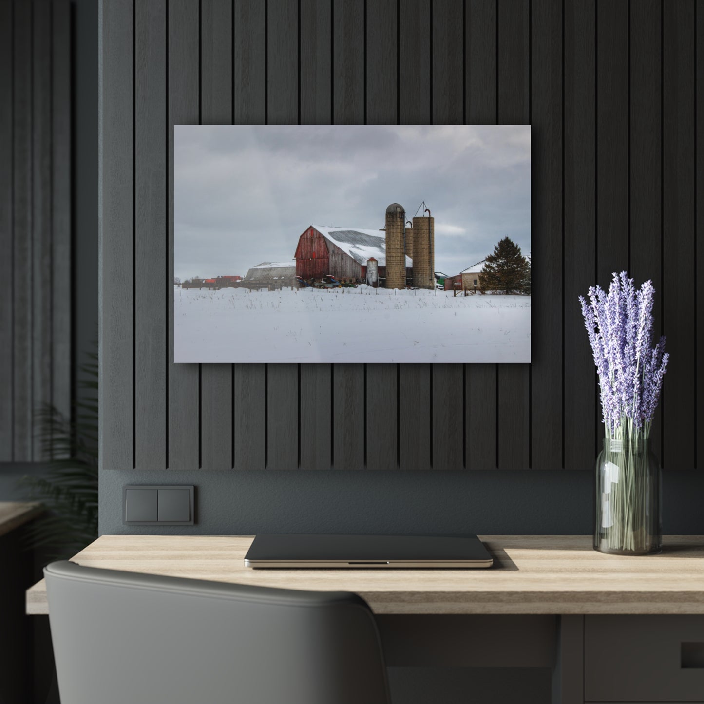 U R There Photography Five Lakes Farm II Rustic Farmhouse Acrylic Wall Print