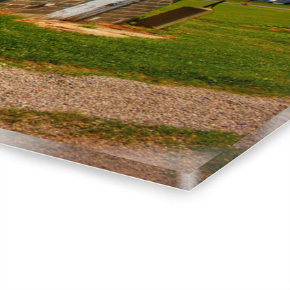 U R There Photography Marlette Red V Rustic Farmhouse Acrylic Wall Print