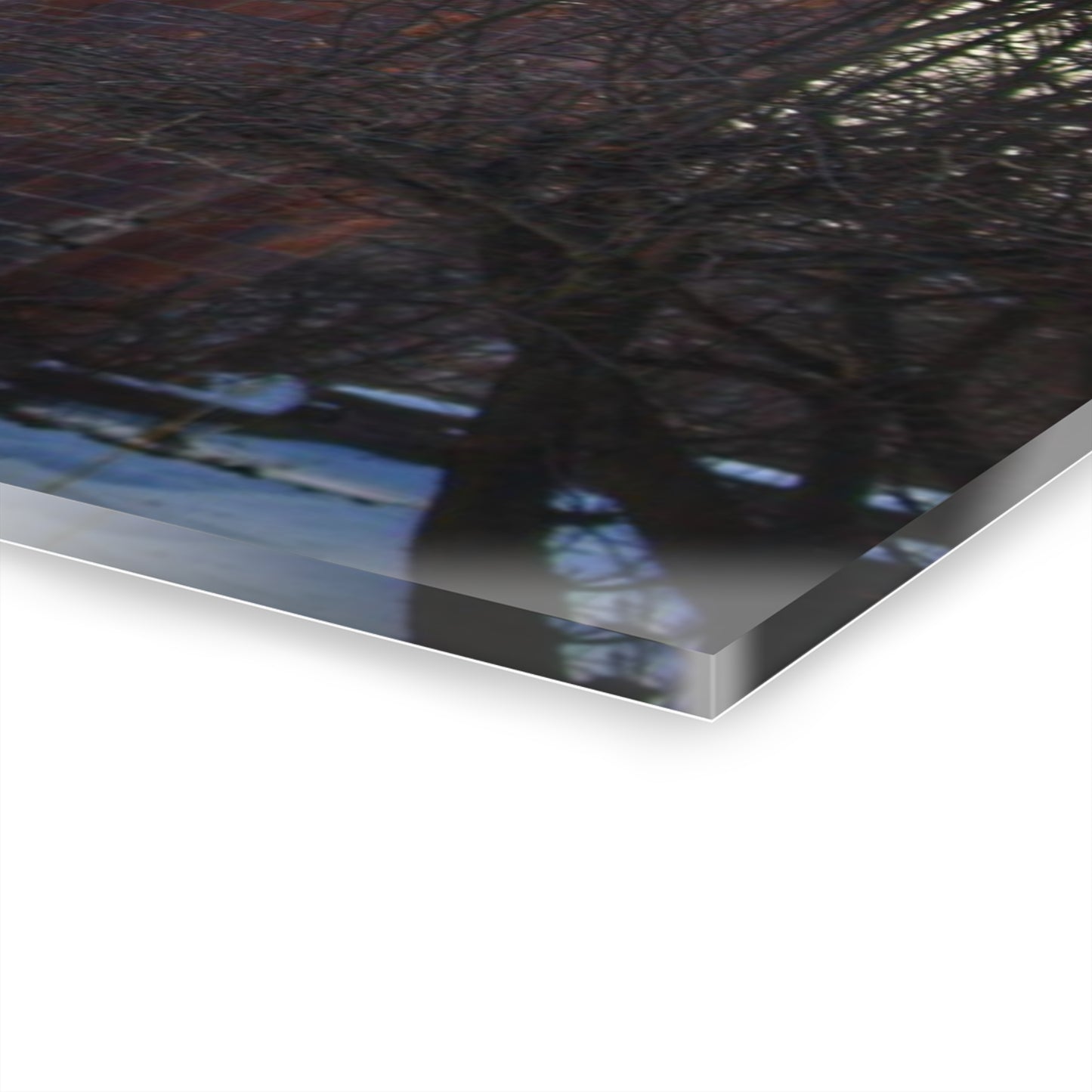 U R There Photography Ebeling Road Red Rustic Farmhouse Acrylic Wall Print