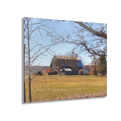 U R There Photography Rider Road Greys Rustic Farmhouse Acrylic Wall Print